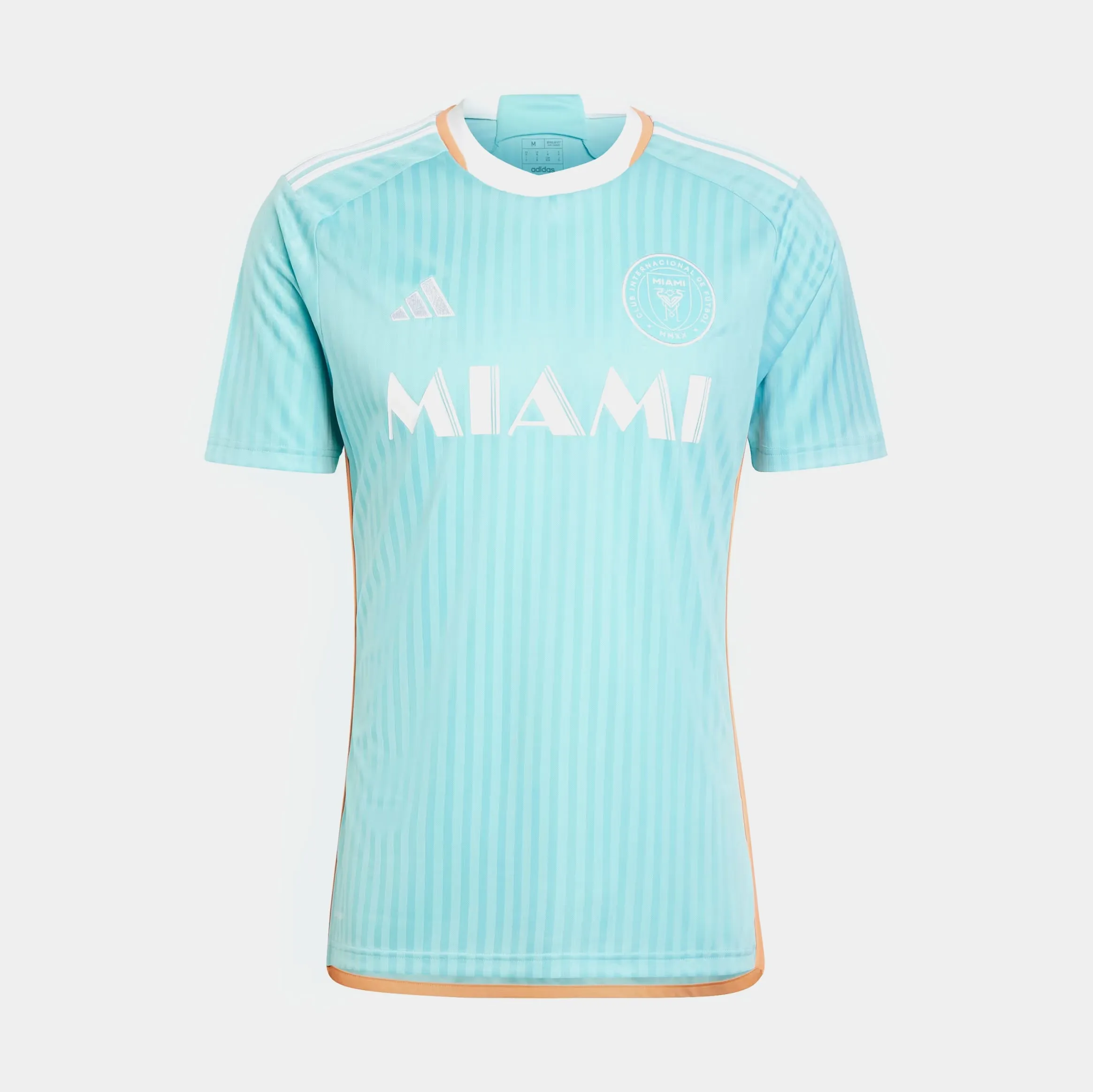 Lightweight Knit Contoured Side Panels 2024 Inter Miami CF 2024 Mens Jersey (Mint/Orange)