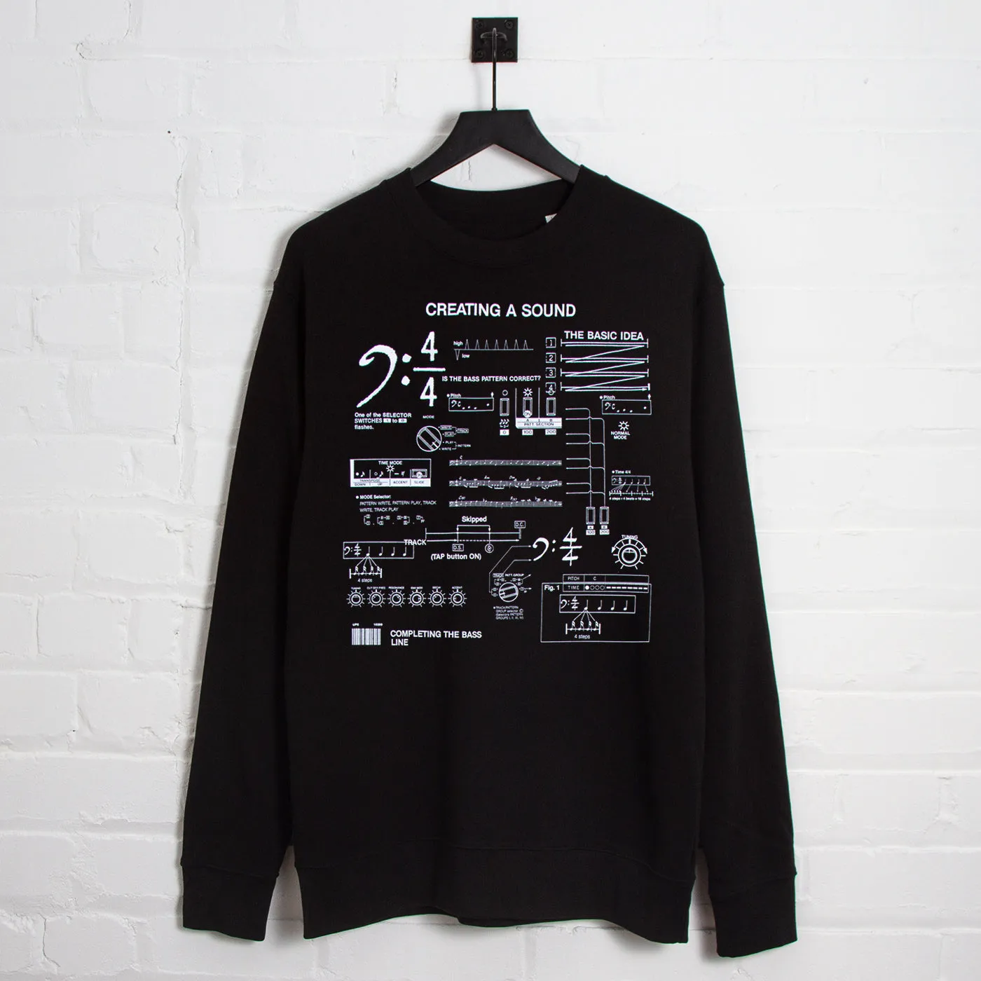 303 Sound Front Print - Sweatshirt - Black Classic Chic