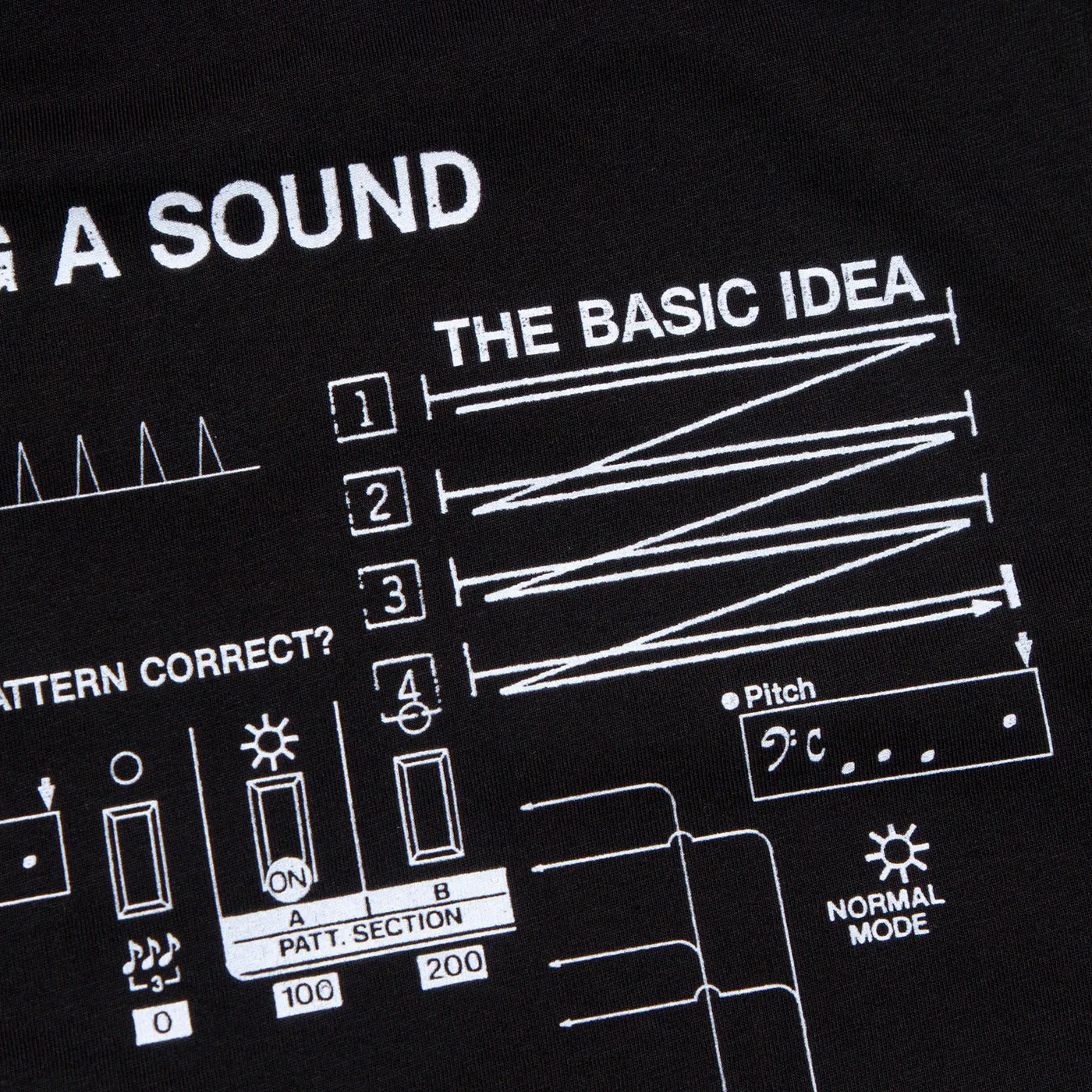 303 Sound Front Print - Sweatshirt - Black Premium Comfort