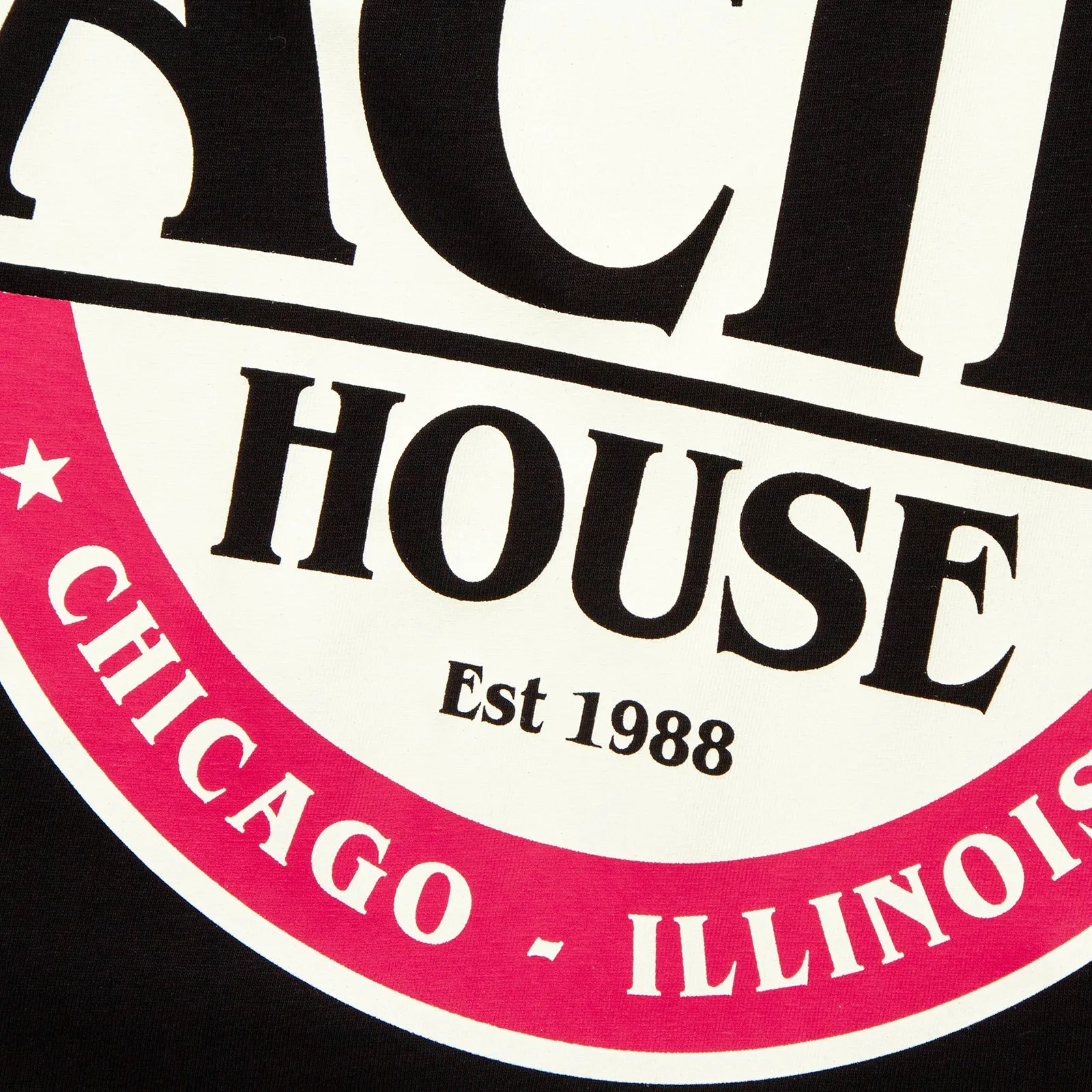 Acid House Premium Back Print - Sweatshirt - Black Active Design goes with jeans