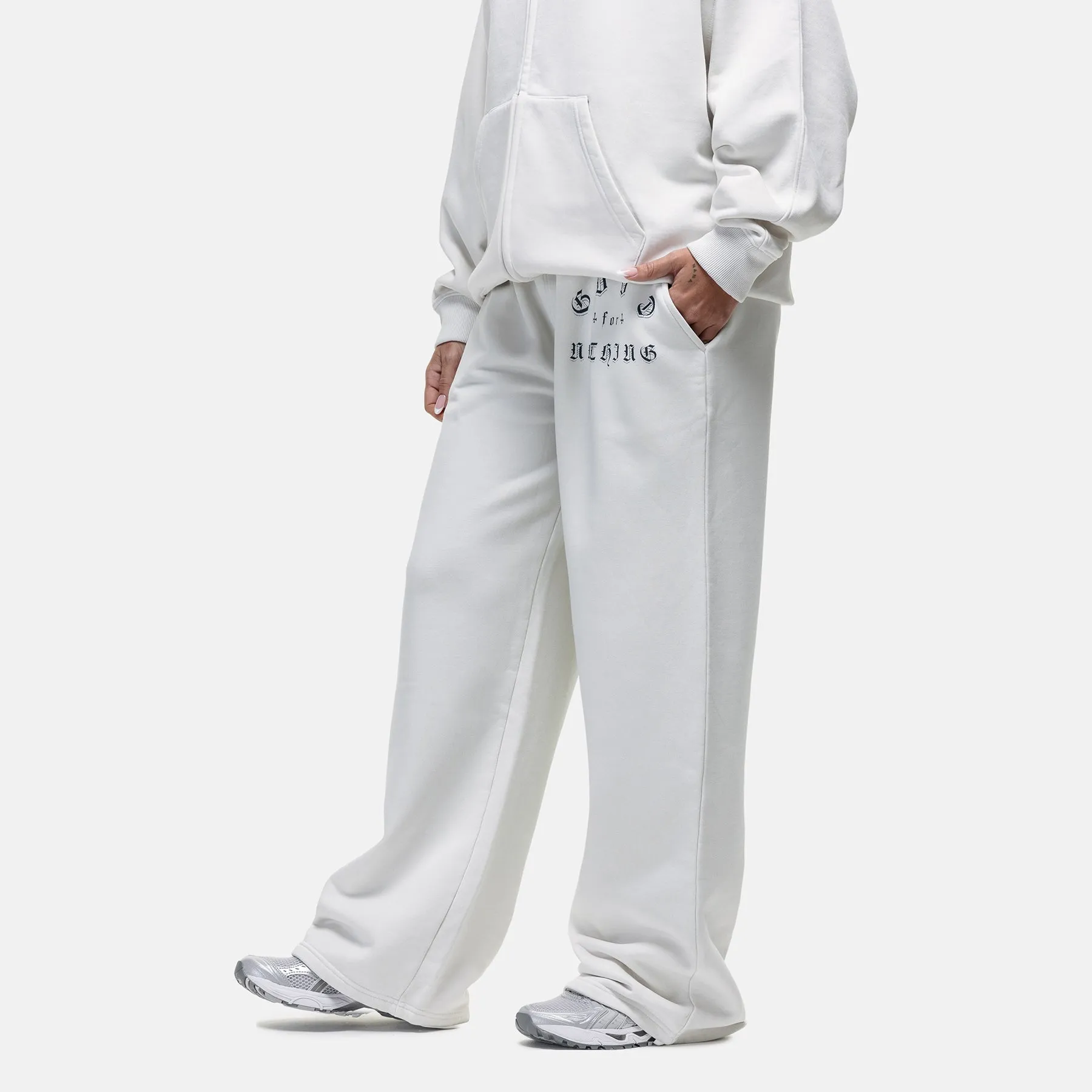 Street Inspired Versatile Comfort Wear Sprayed Cali Off White Baggy Jogger