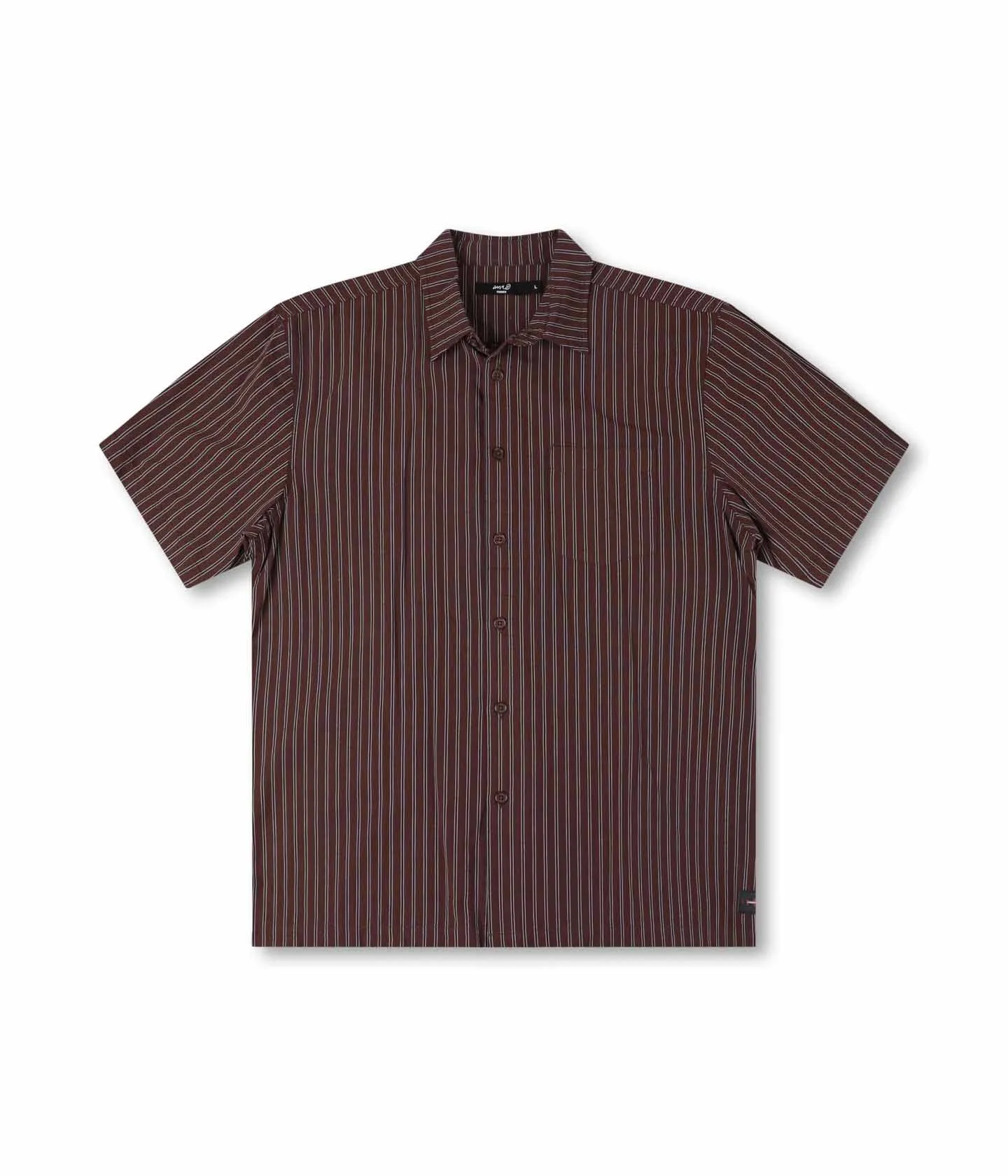Breathable Essentials REYNOLDS STRIPE SS SHIRT // BROWN