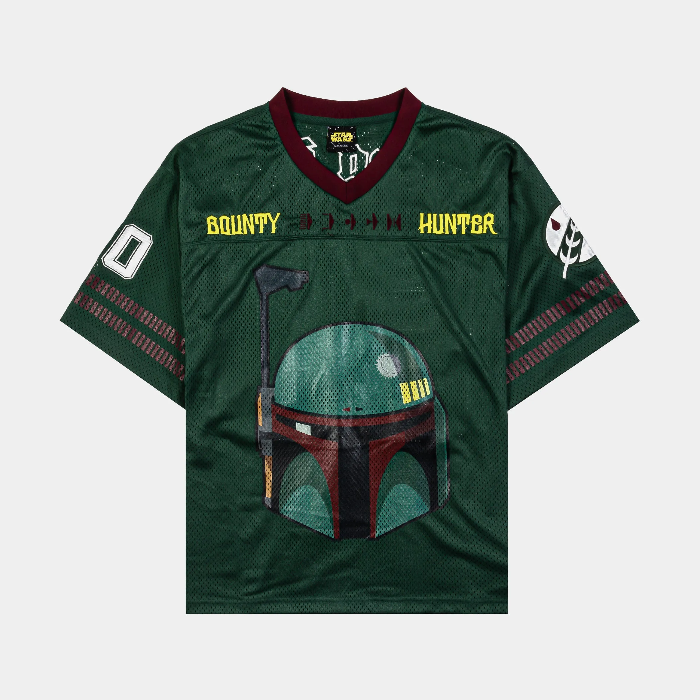 Sublimation Print Ready Shoe Palace Star Wars? BOBA FETT? Mens Jersey (Green/Beige)