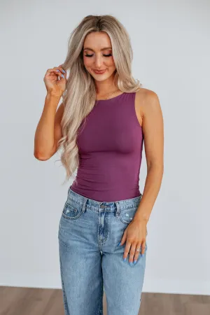 Breathable Fit Wear Ariel Basic Tank - Plum