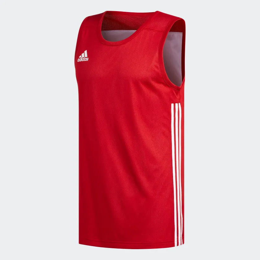 Non Restrictive Armholes Recycled Material Blend adidas 3G SPEED Reversible Basketball Jersey | Power Red-White | Men's