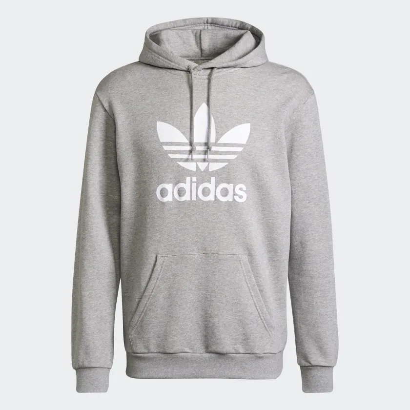 Core Bold ethnic print adidas Adicolor Classics Trefoil Hoodie | Grey | Men's