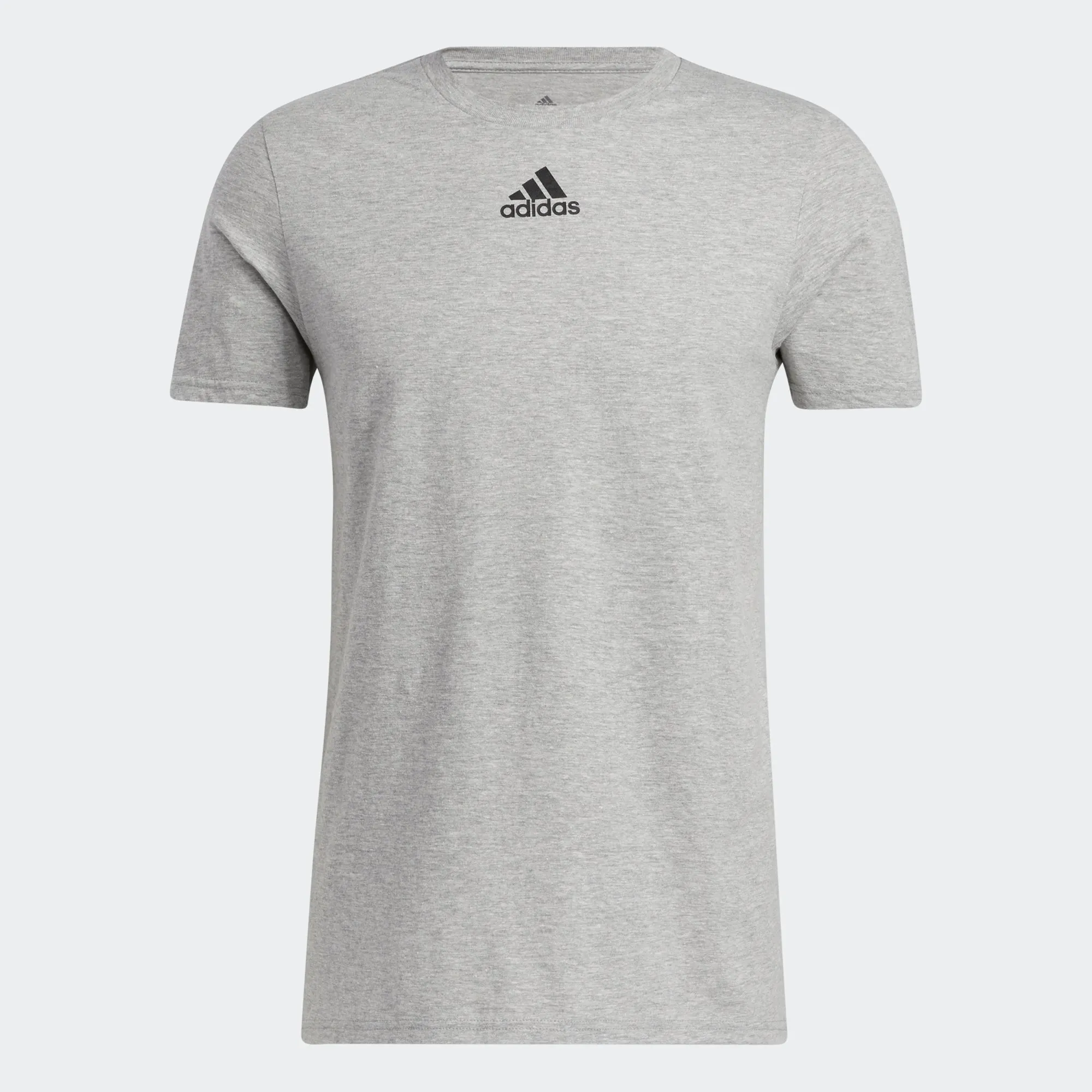 adidas AMPLIFIER T-Shirt | Medium Grey Heather | Men's Sleek Look