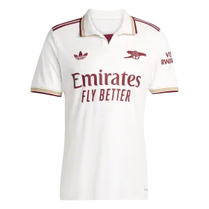 Circular Knit Body Mapping Active Hours adidas Arsenal  25/26 Third Soccer Jersey | White-Red | Men's