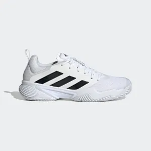 White Clean adidas BARRICADE Tennis Shoes | White/Black | Men's