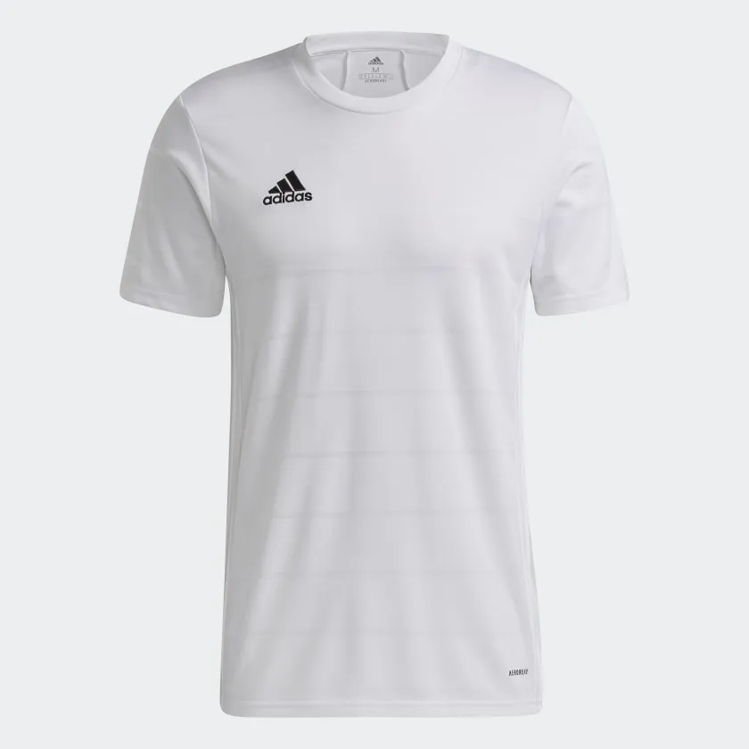 adidas CAMPEON 21 Soccer Jersey | White | Men's Flexible Hemline Reinforced Shoulder Structure
