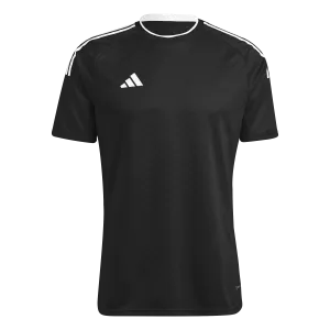 adidas CAMPEON 23 Soccer Jersey | Black-White | Men's Durable Wicking Channels