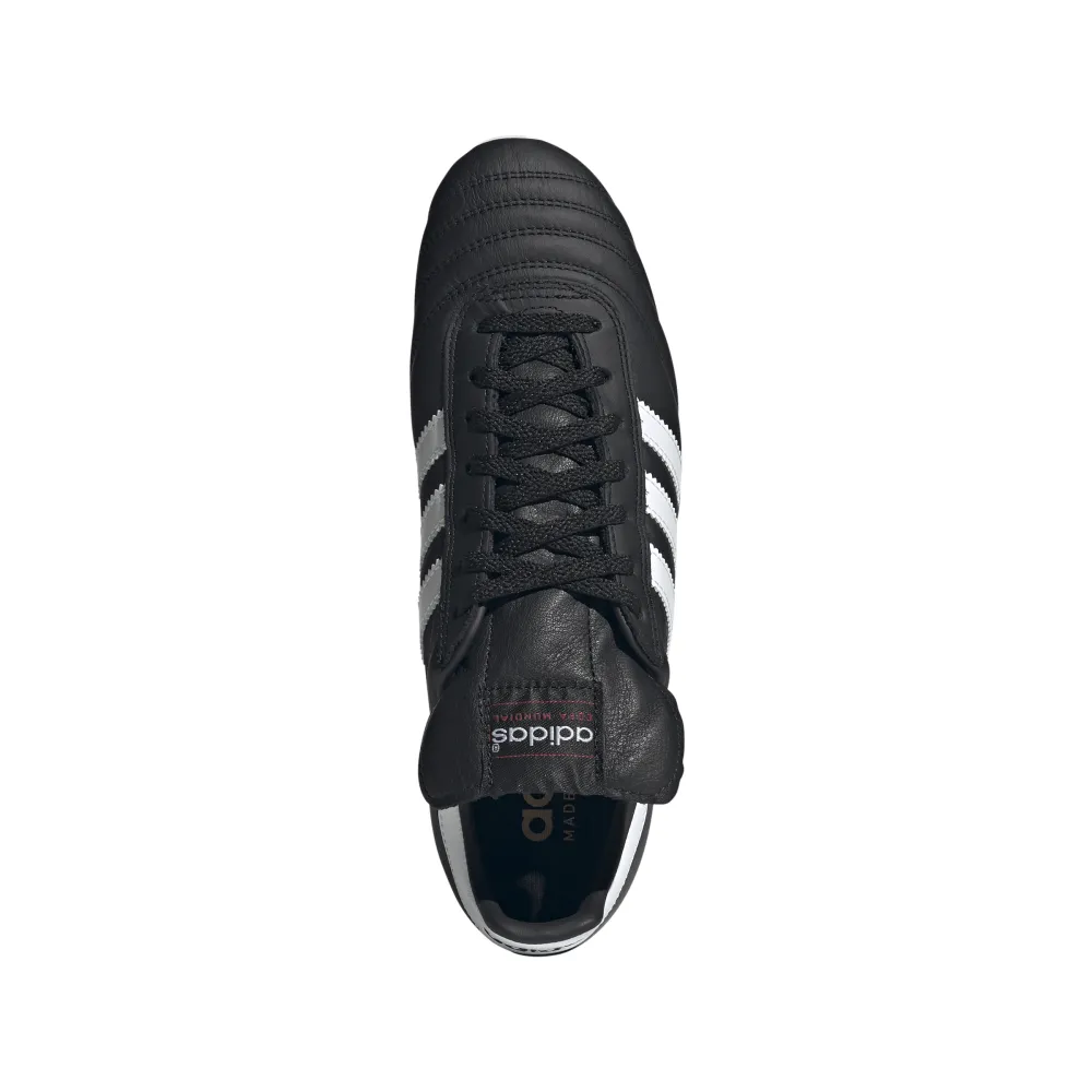 Adidas Copa Mundial FG Football Boots (Core Black/Ftw White/Collegiate Red) Low Profile Tension Control Lacing
