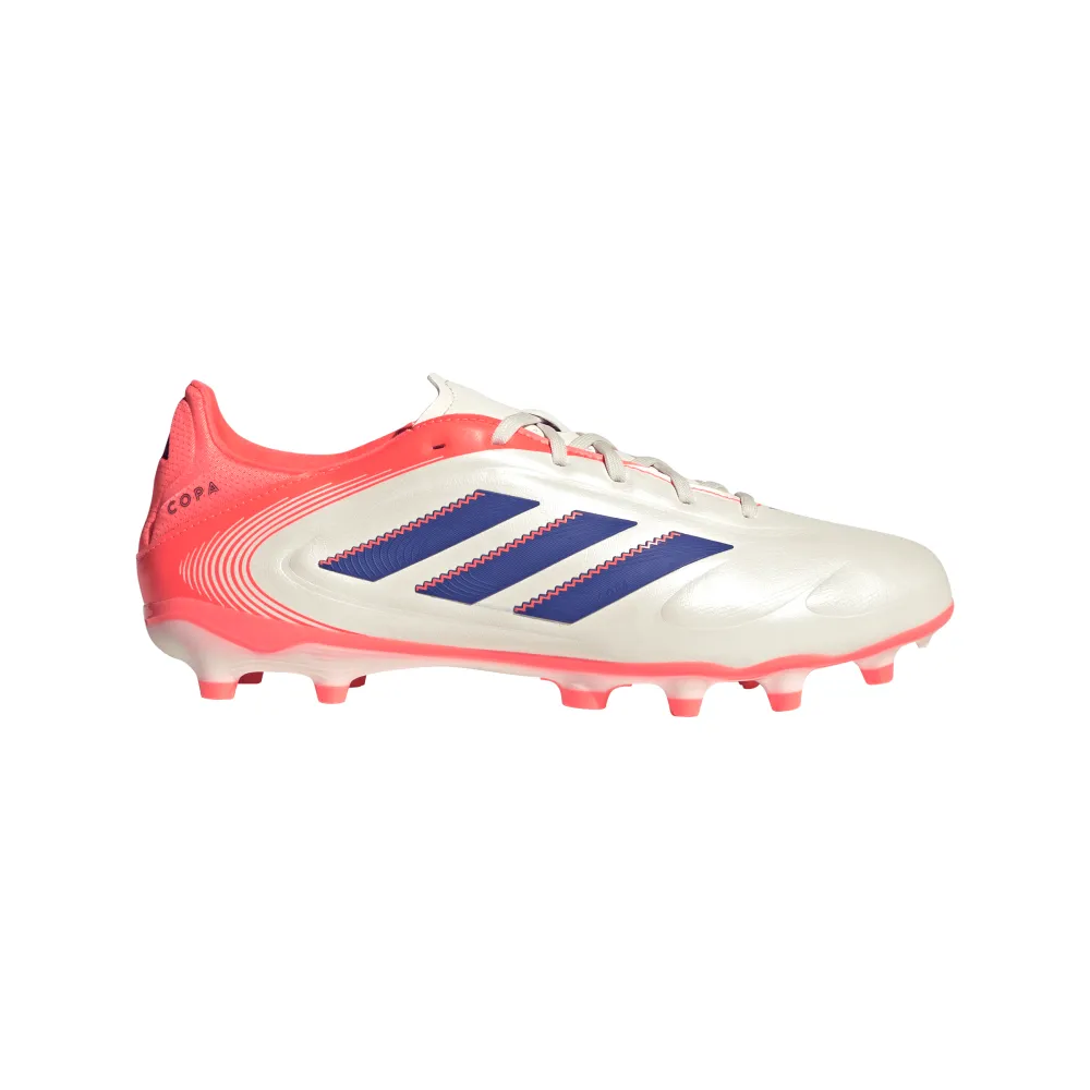 Synthetic kids' shoes tennis boots Adidas Copa Pure III League FG/MG Football Boots (Off White/Blue/Coral)