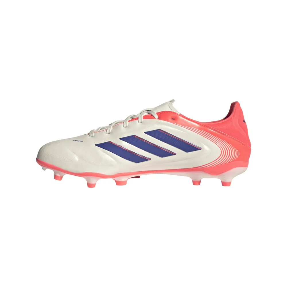 Adidas Copa Pure III League FG/MG Football Boots (Off White/Blue/Coral) track and field shoes