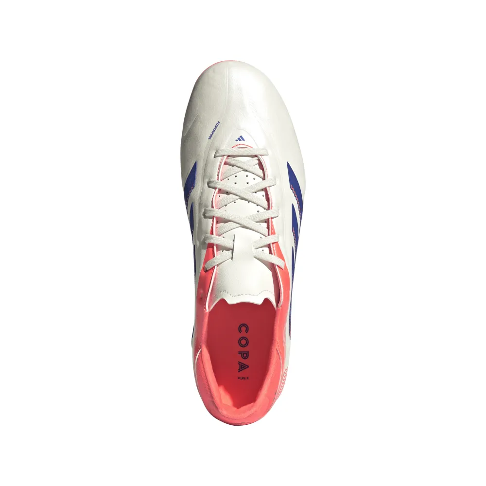lacrosse shoes Adidas Copa Pure III League FG/MG Football Boots (Off White/Blue/Coral)