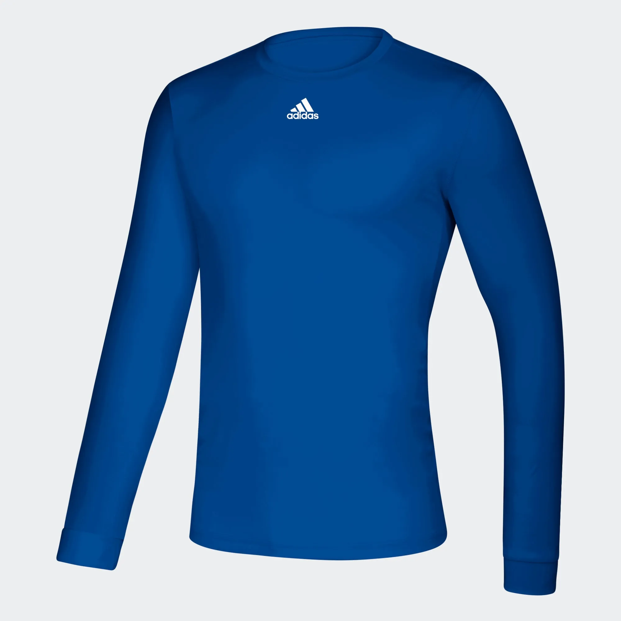 adidas CREATOR Long Sleeve Tee | Royal Blue | Men's Slim fit sleekness