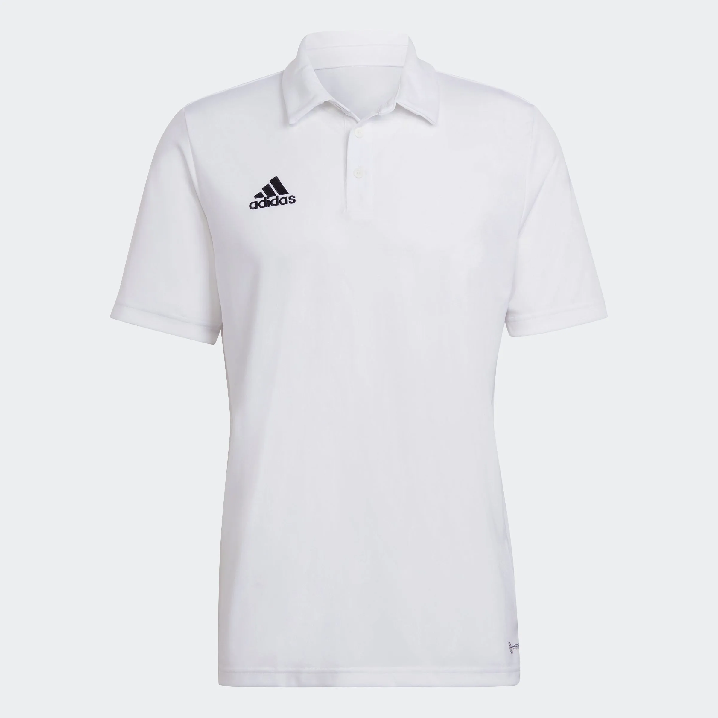 Minimalist Layer Raw Hem Finish adidas Entrada '22 Polo Shirt | White | Men's