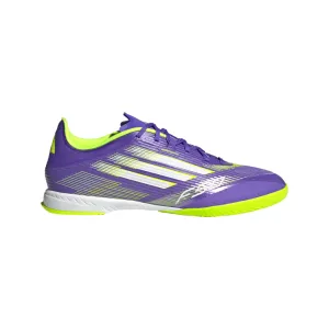 Comfortable Wear zip - up shoes Adidas F50 League IN Indoor Football Boots (Purple Rush/Cloud White/Lucid Lemon)
