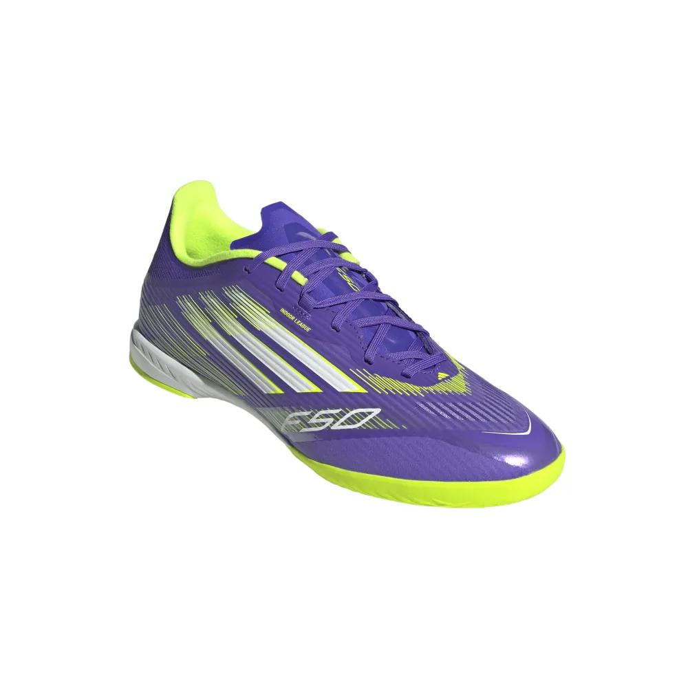 ballet - theater - stage shoes Adidas F50 League IN Indoor Football Boots (Purple Rush/Cloud White/Lucid Lemon)