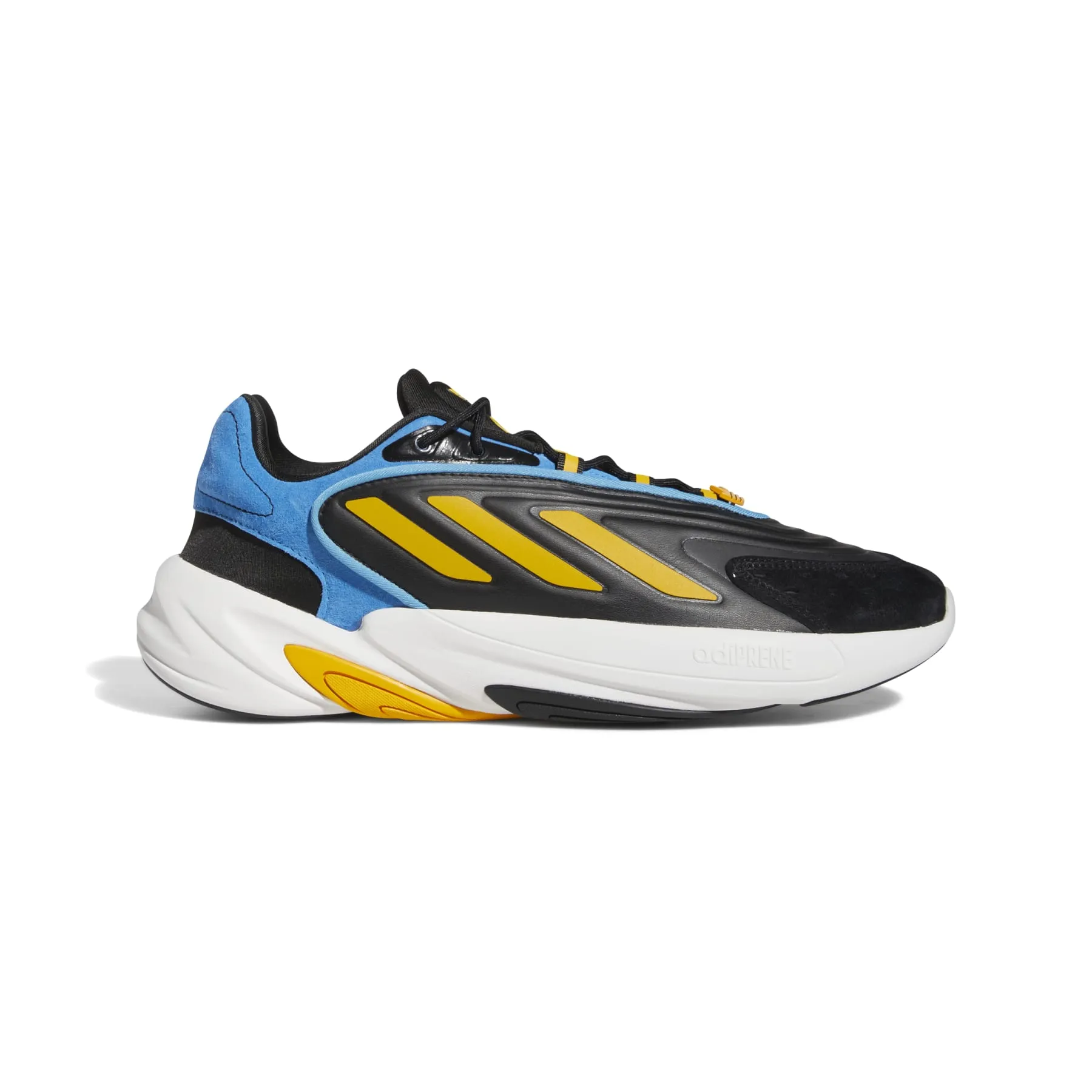 rough - surface running wear ADIDAS FZ5881 OZELIA MN'S (Medium) Black/Gold/Blue Synthetic Running Shoes