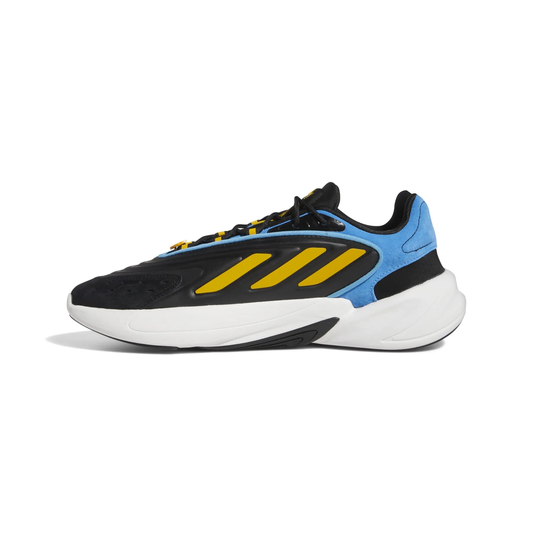 Fashionable Slip Resistant Traction ADIDAS FZ5881 OZELIA MN'S (Medium) Black/Gold/Blue Synthetic Running Shoes