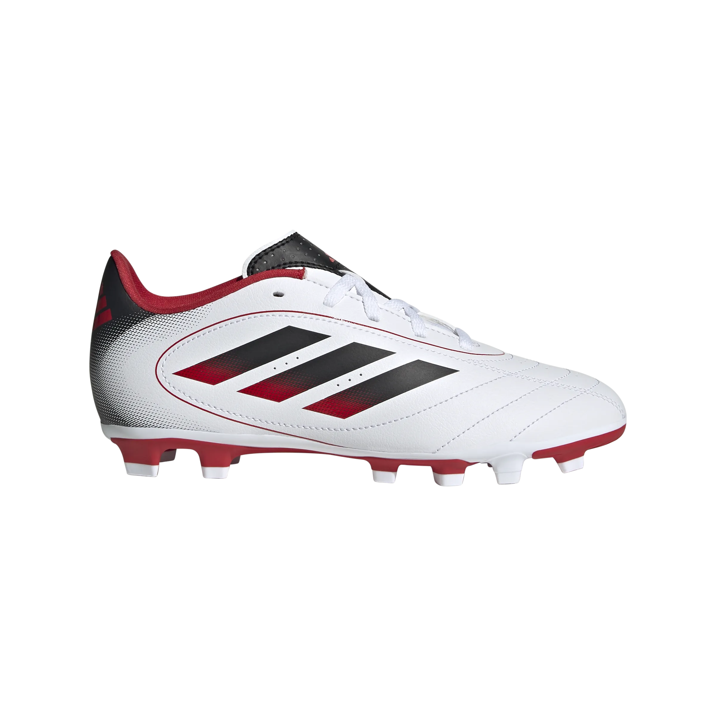 Adidas Goletto IX FG/MG Jnr Football Boots (White/Core Black/Better Scarlet) Cost - effective