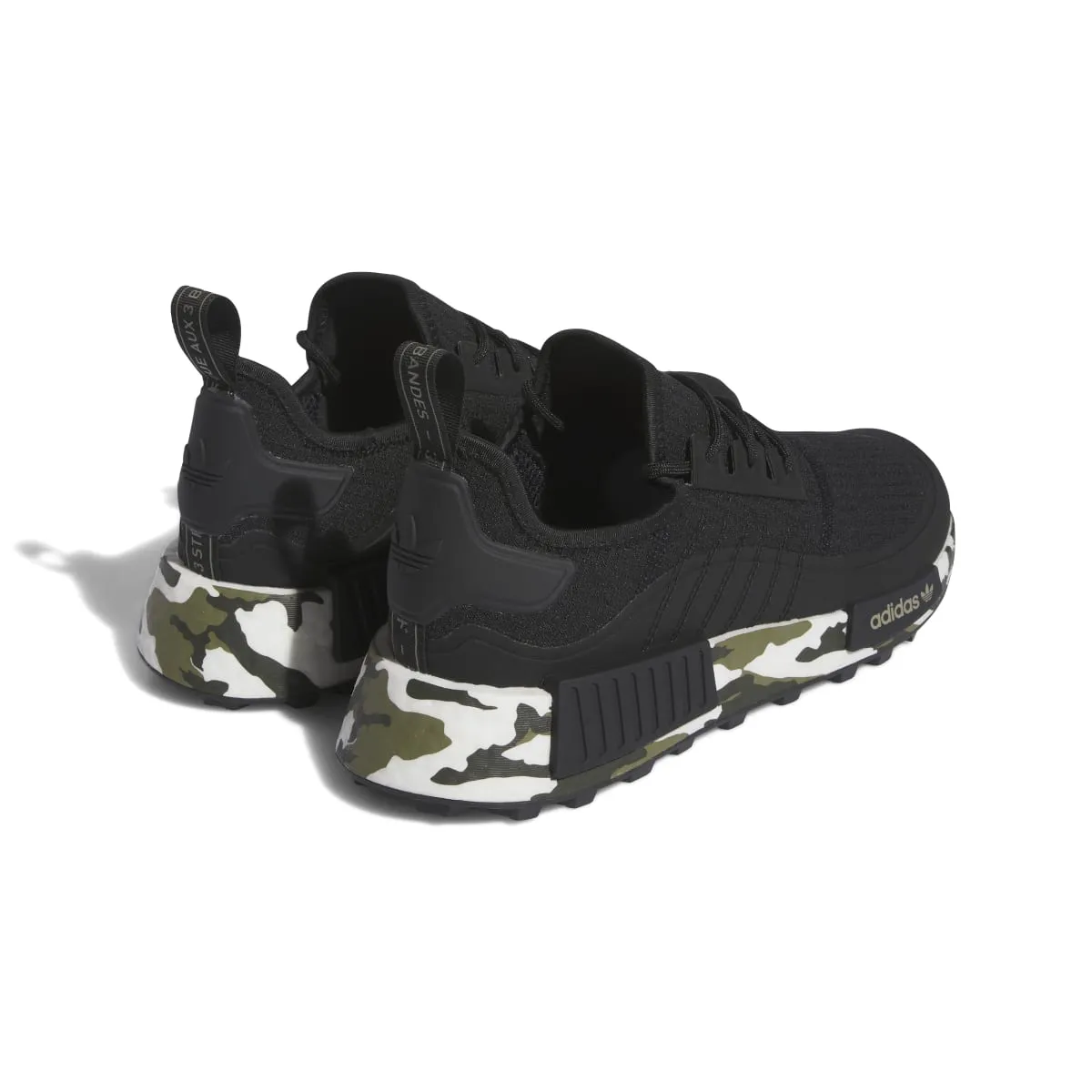 Stability Control Frame Shock   Absorbing ADIDAS IE0521 NMD_R1 TR MN'S (Medium) Black/Black/Silver Textile Running Shoes