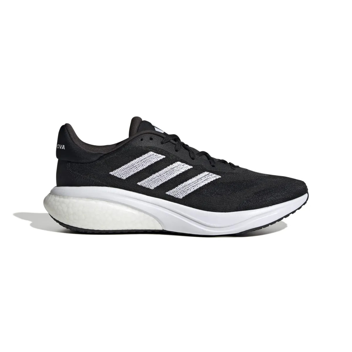 ADIDAS IE4367 SUPERNOVA 3 MN'S (Medium) Black/White/Black Textile Running Shoes shock - absorbing midsole shoes Comfortable lining