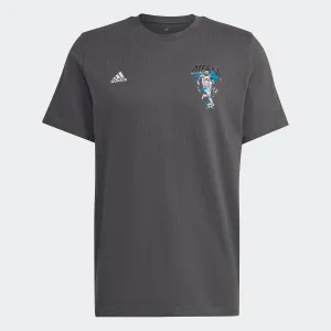 Casual Look Wear UltraSoftBrushedInterior adidas Messi Football Icon Graphic Tee | Grey | Men's