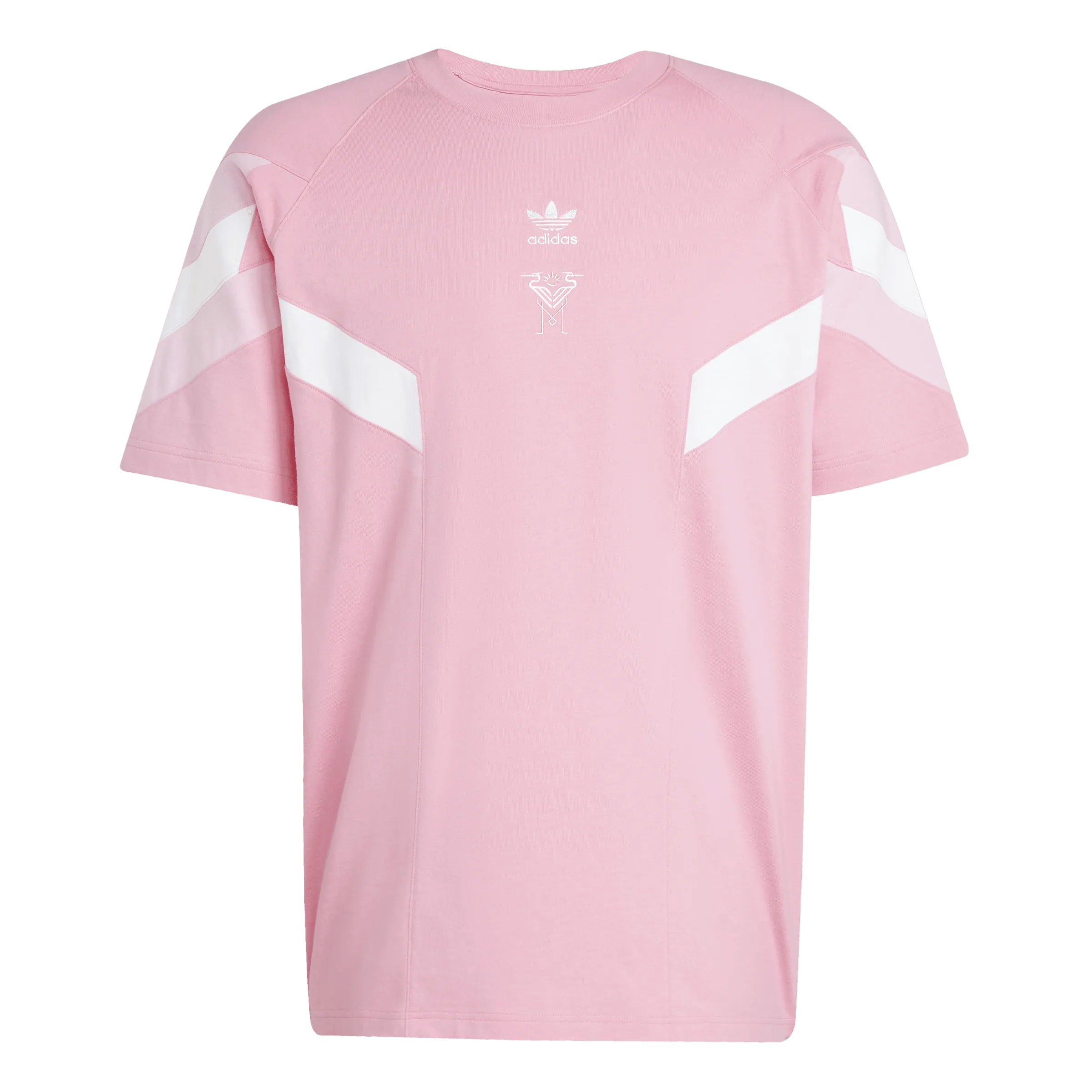 Casual Comfort Layer adidas Originals INTER MIAMI CF OG Short Sleeve Tee | Easy Pink-White | Men's
