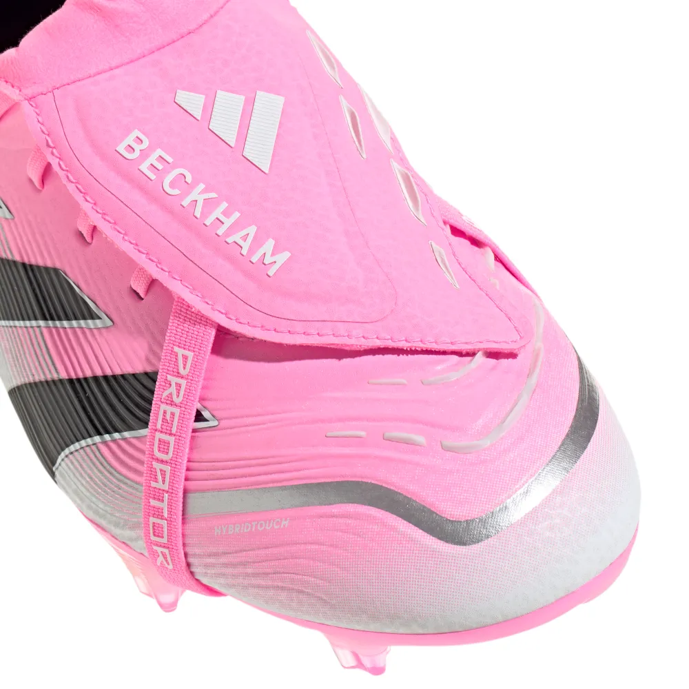 Adidas Predator Elite Fold-Over Tongue Beckham FG Football Boots (Beam Pink/Core Black/Cloud White) Heel Stability fishing boots