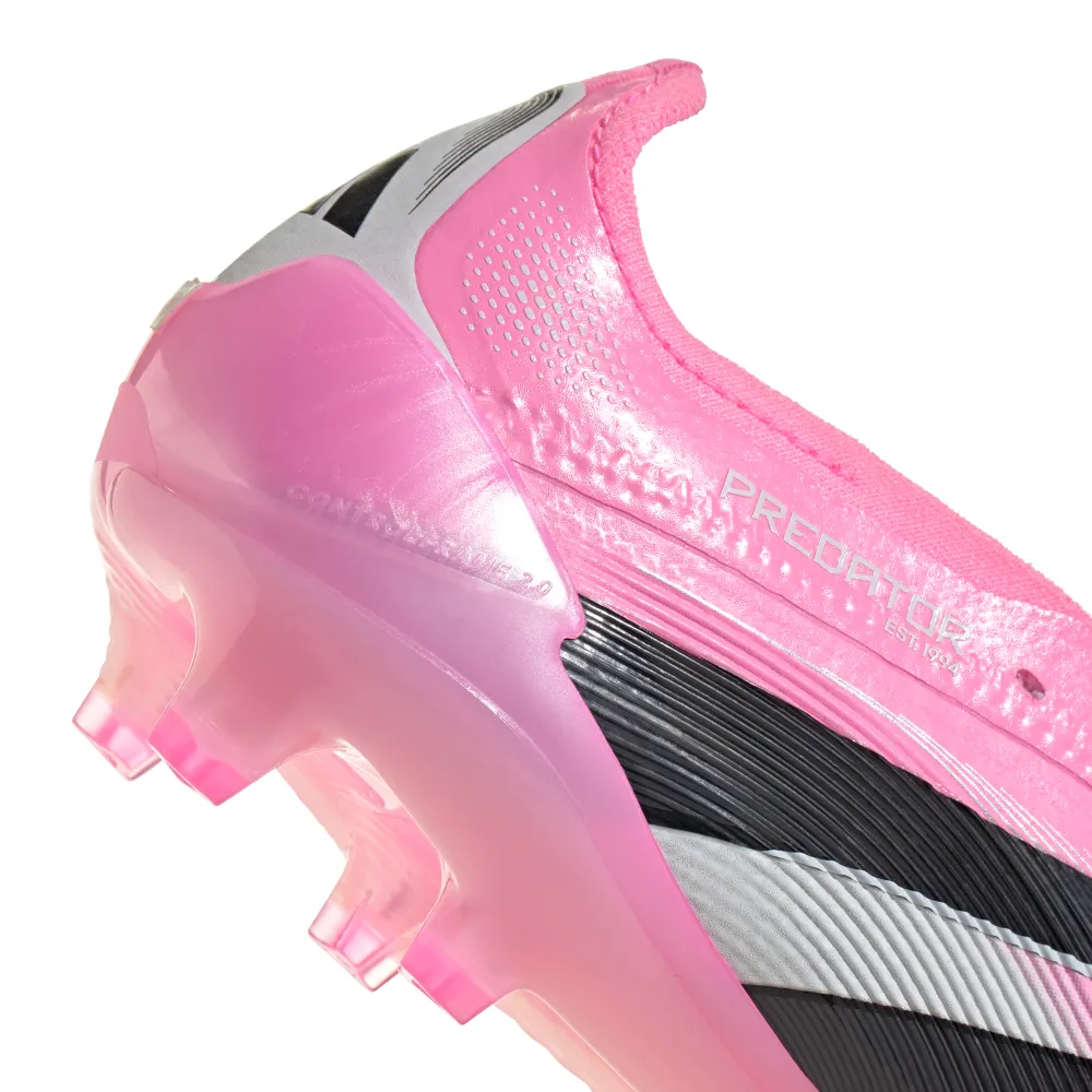 Designer kids' shoes soccer shoes Adidas Predator Elite Fold-Over Tongue Beckham FG Football Boots (Beam Pink/Core Black/Cloud White)