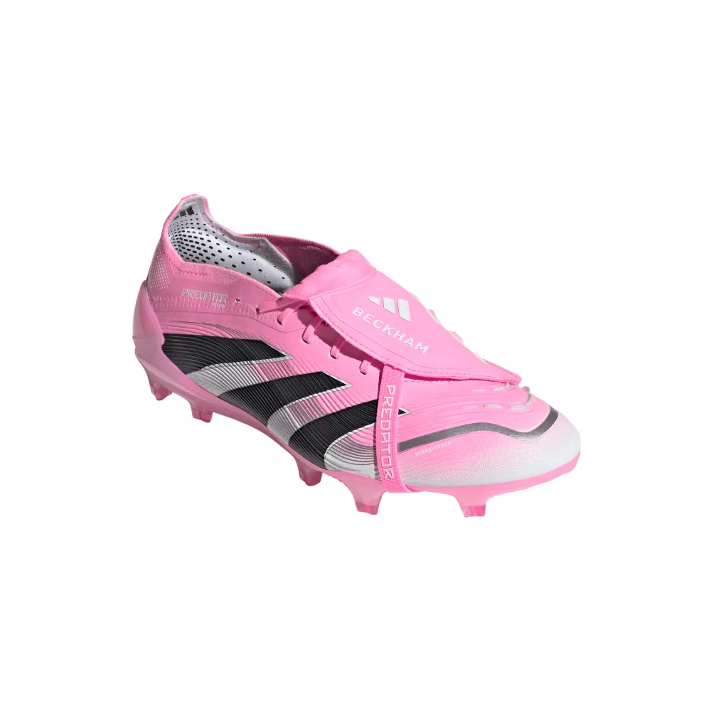 rugby shoes Adidas Predator Elite Fold-Over Tongue Beckham FG Football Boots (Beam Pink/Core Black/Cloud White)