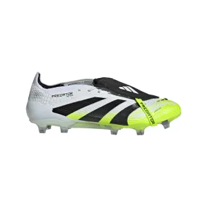 Adidas Predator Elite Fold-Over Tongue FG Football Boots (Cloud White/Core Black/Lucid Lemon) Anti   Abrasion