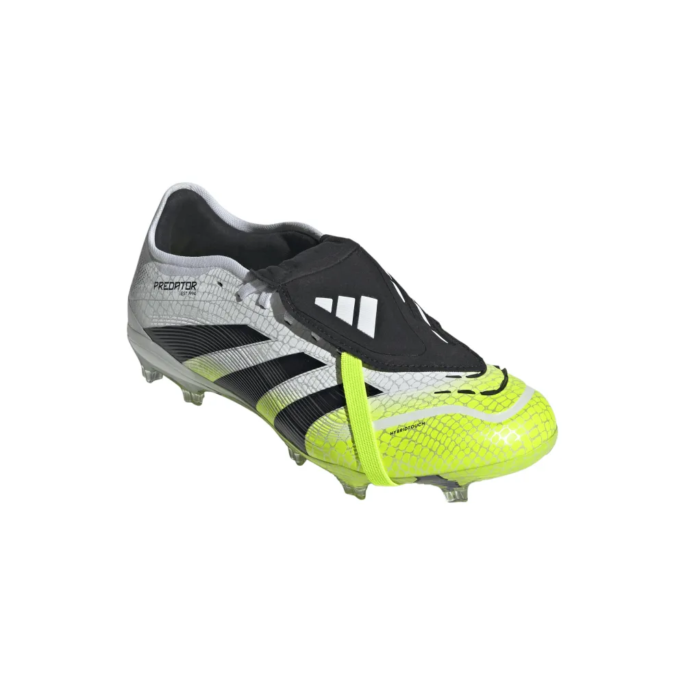 Adidas Predator Pro Fold-Over Tongue FG Football Boots (Cloud White/Core Black/Lucid Lemon) performance enhancement