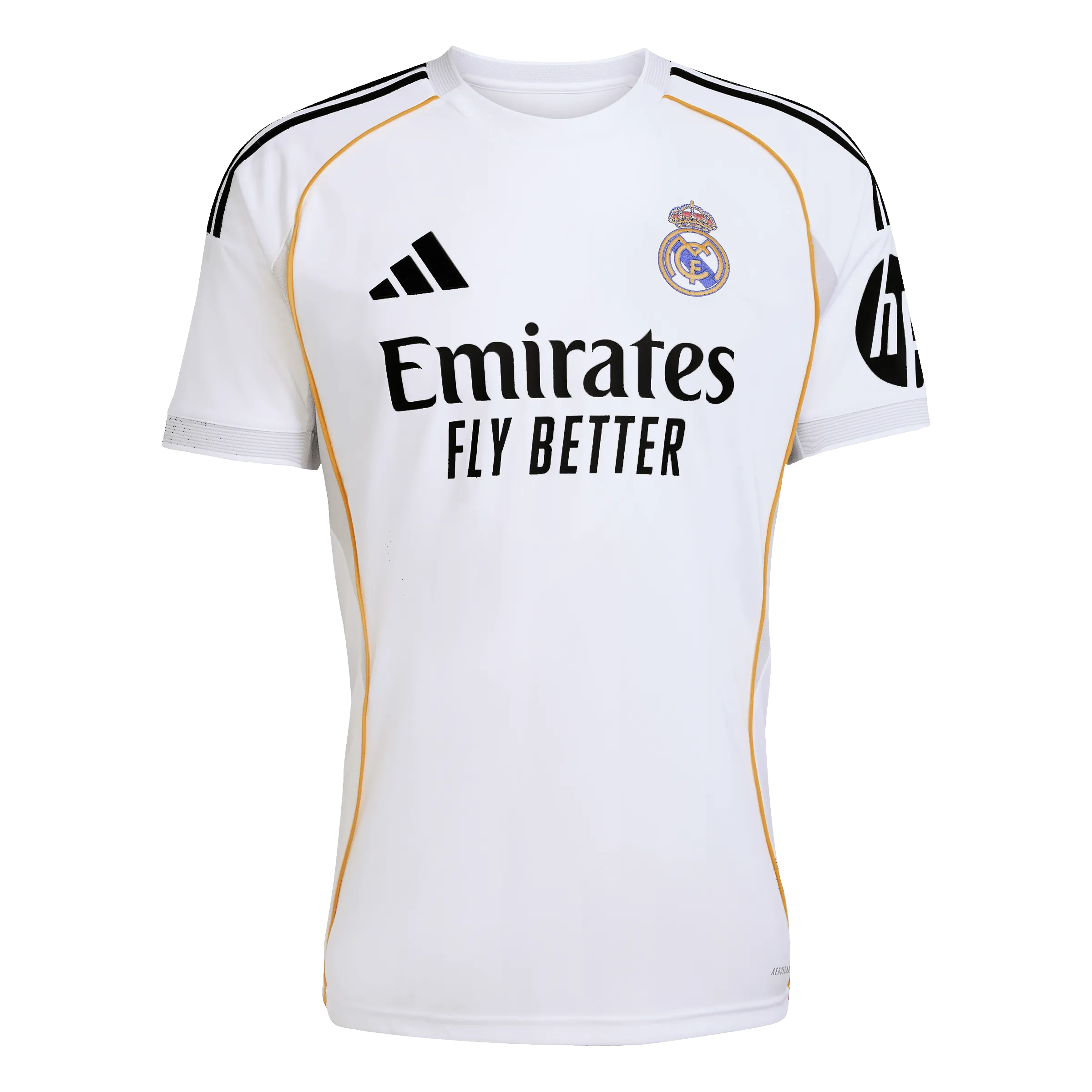 Thermal Regulation Layer adidas Real Madrid  25/26 Home Soccer Jersey | White-Black | Men's