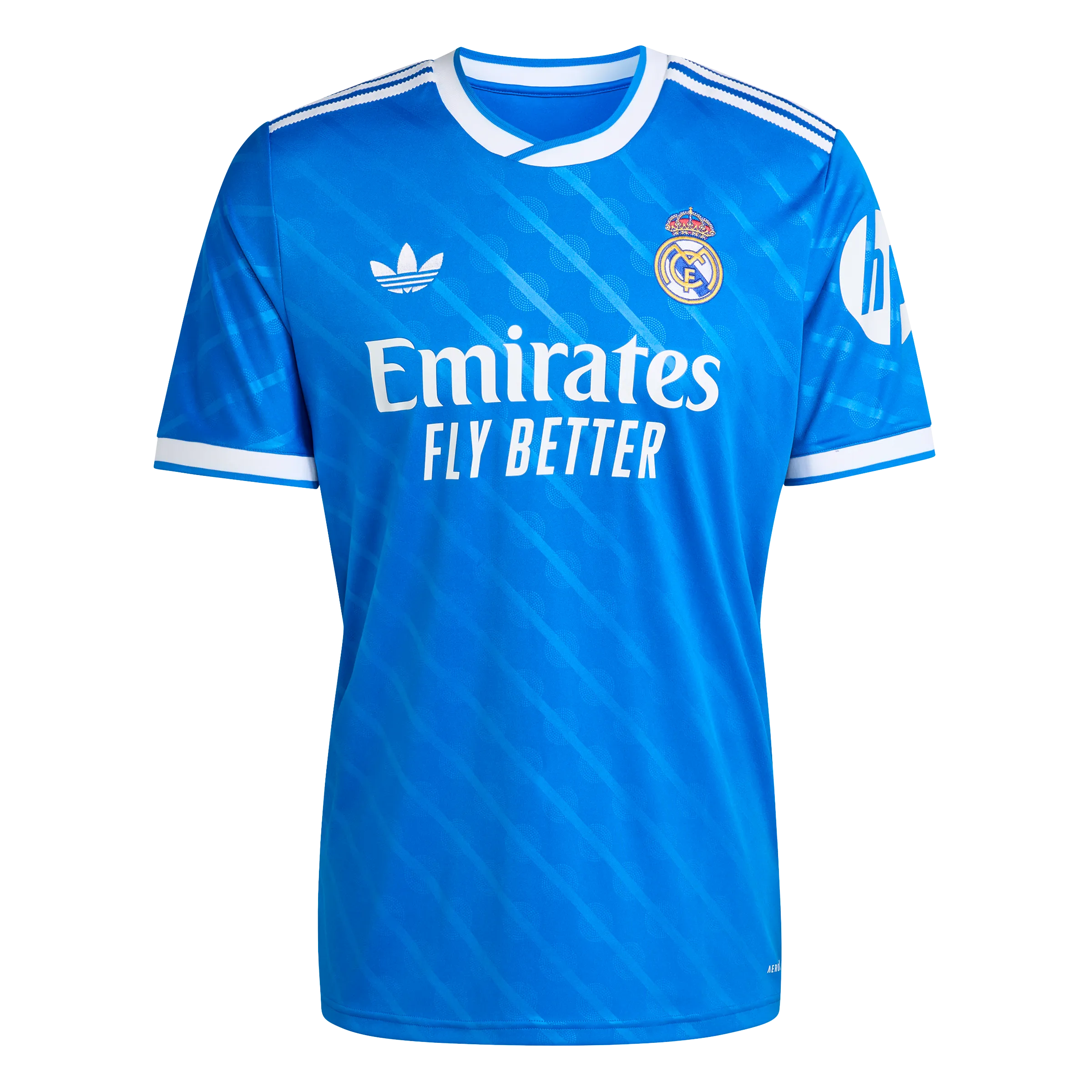 adidas Real Madrid  25/26 Third Soccer Jersey | Blue-White | Men's High Elasticity Cloth