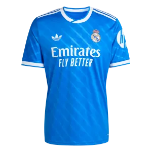 Multi Directional Stretch Panels adidas Real Madrid  25/26 Third Soccer Jersey | Blue-White | Men's