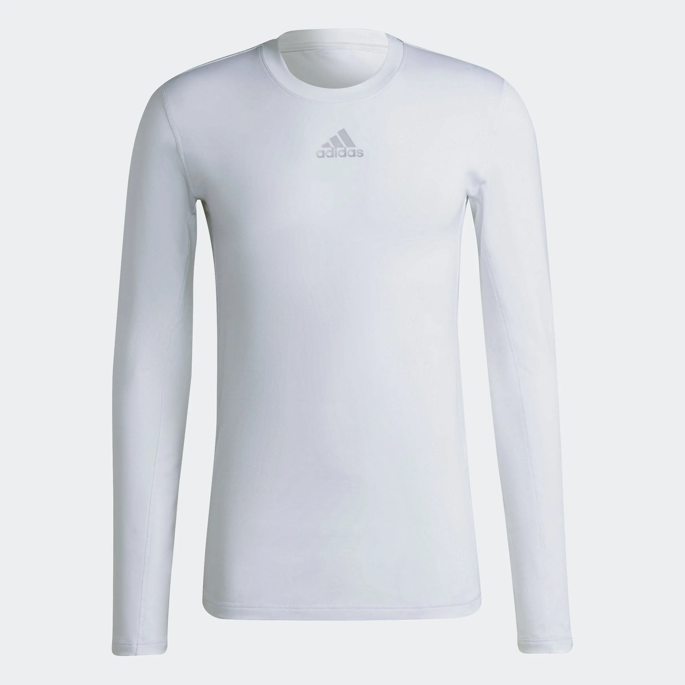 adidas TECHFIT Long-Sleeve Warm Top | White | Men's Performance Wear Fit