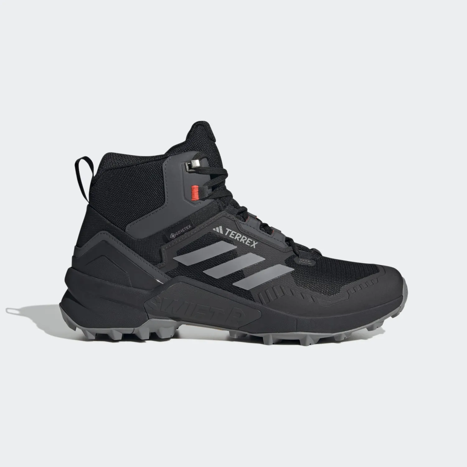 shape fit adidas TERREX Swift R3 Mid Gore-Tex Hiking Shoes | Black | Men's