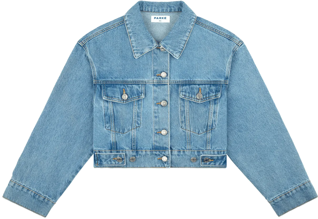 Sun Protective Fabric Tear Resistant Material Adjustable Denim Jacket