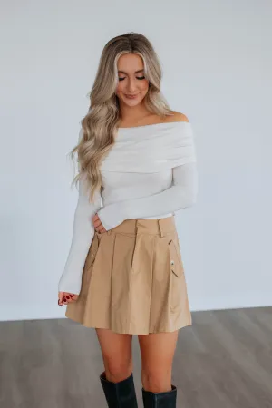 Sheer Overlay Street Vibe Declan Pleated Skirt