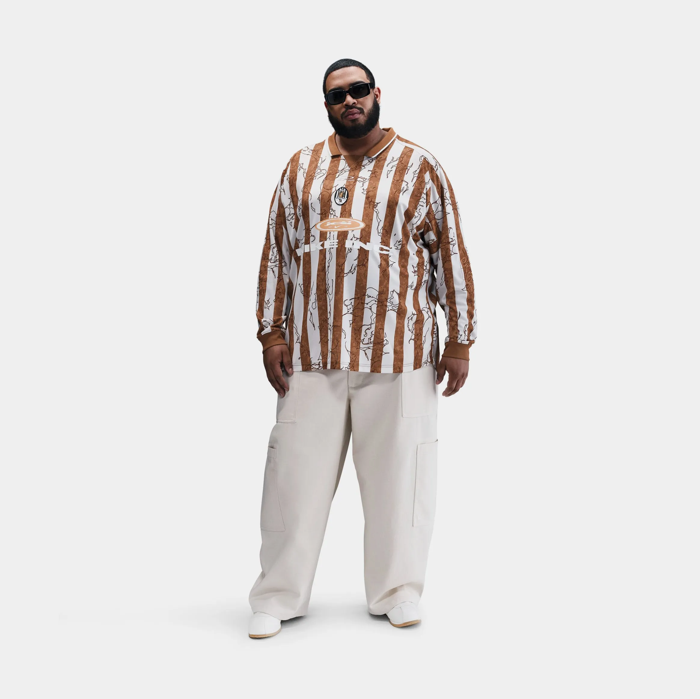 Sublimation Ready Fabric Air VCTRY Long Sleeve Mens Jersey (Light British Tan/Phantom/Copper Moon)