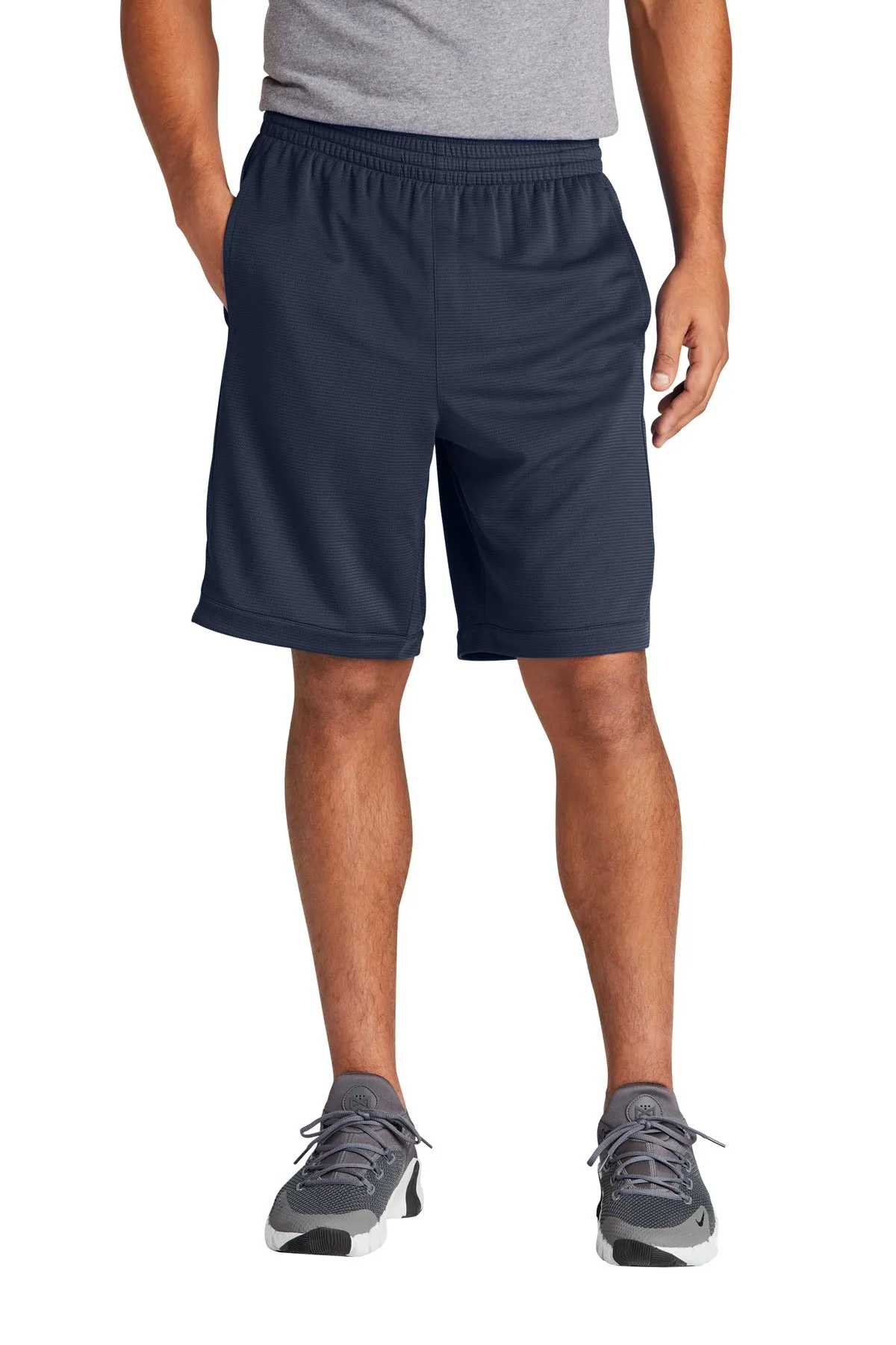 Sport-Tek Men's PosiCharge Position Short with Pockets Simple Cut Summer Layers