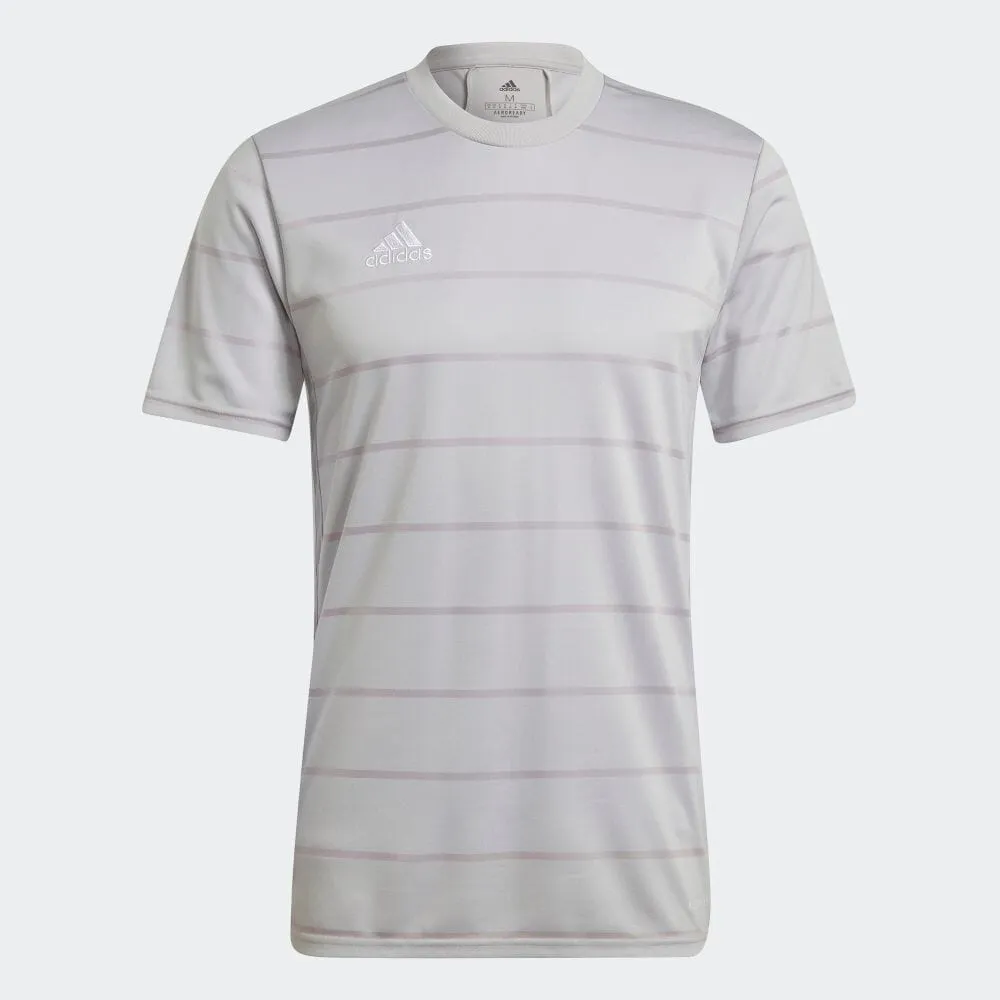 adidas CAMPEON 21 Soccer Jersey | Light Grey | Men's Sublimated Prints Ventilation Mesh Panel