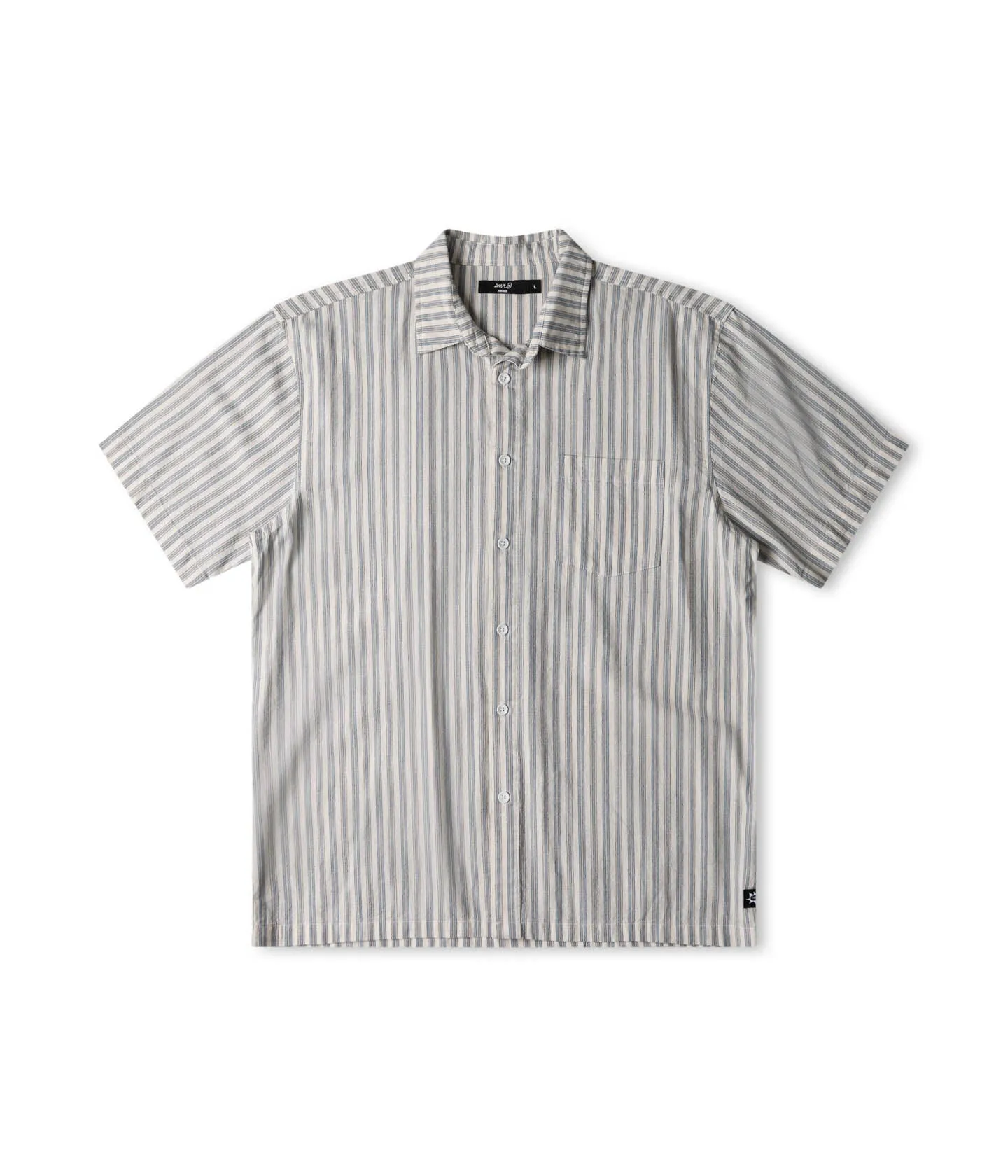 REYNOLDS STRIPE SS SHIRT // BONE Hypoallergenic fabric Washable
