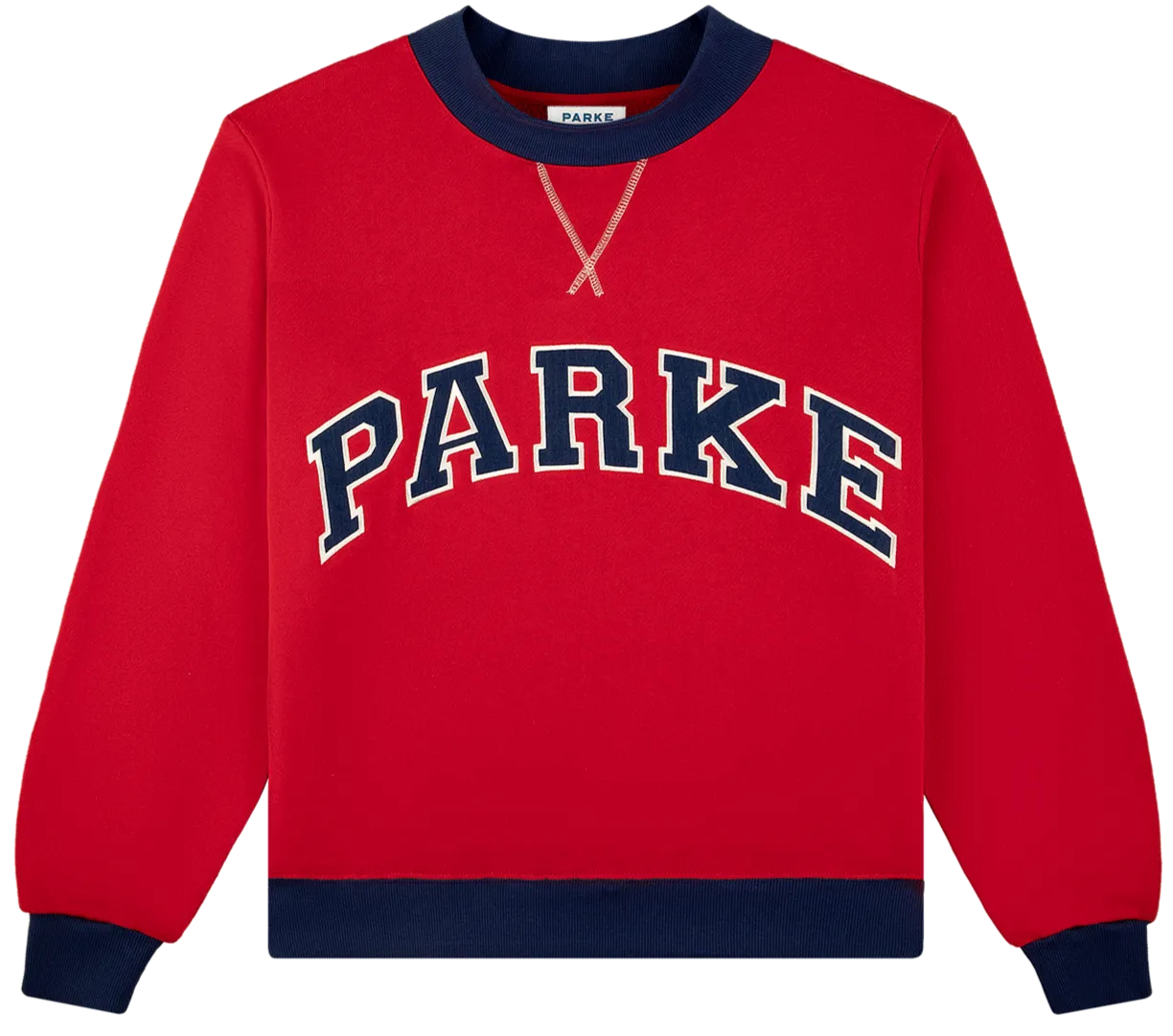 product casual elegance factor Two Tone Varsity Mockneck