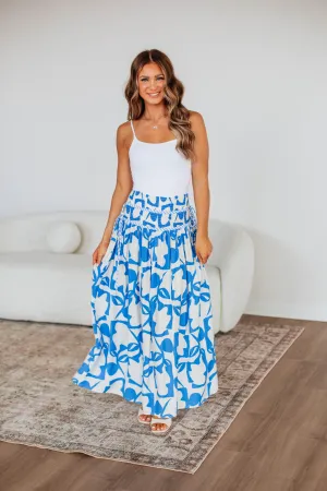 Ambria Maxi Skirt - Ocean Mix Outfit Ideas