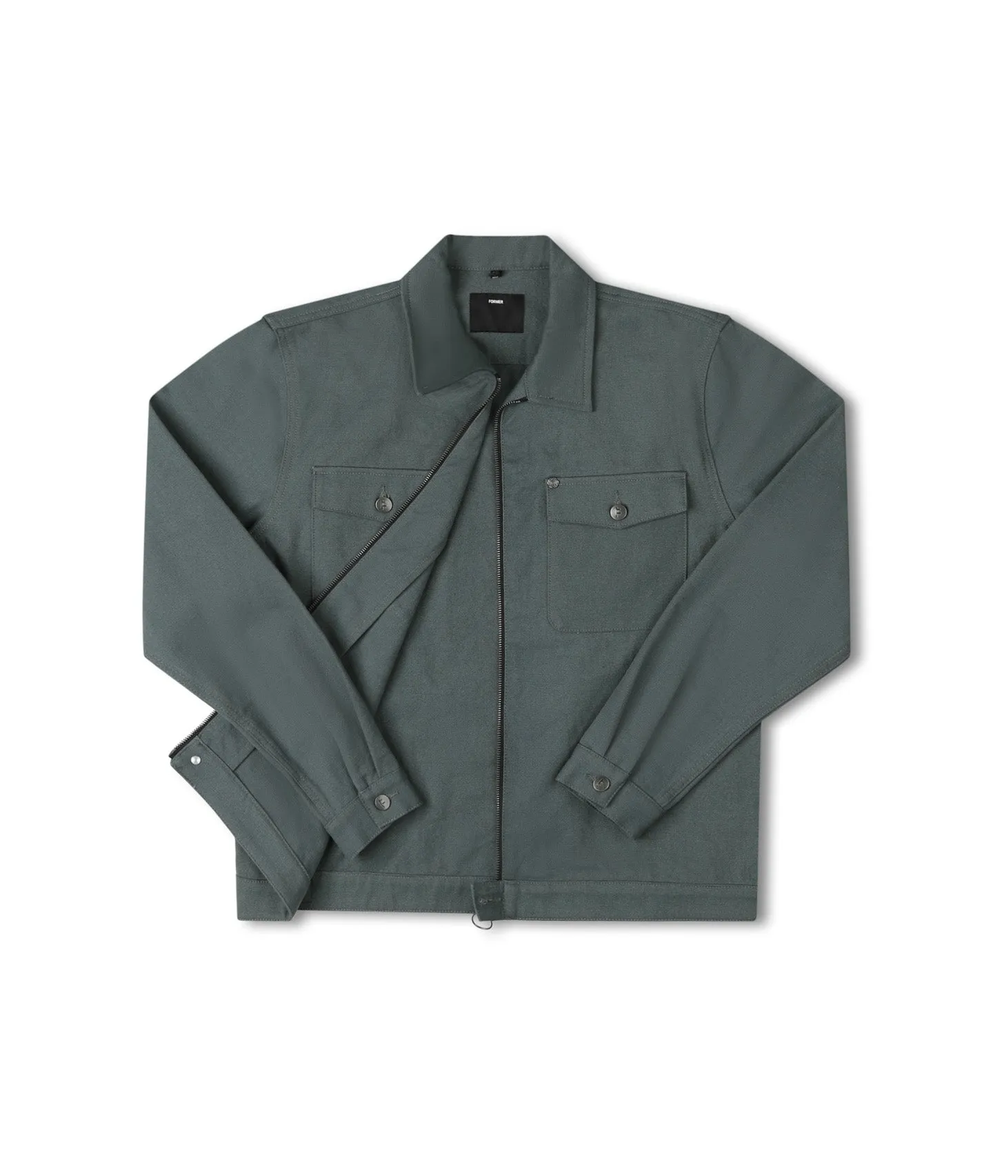 Ultra Soft Brushed Interior ANDERSON CAGE JACKET // WASHED GREEN