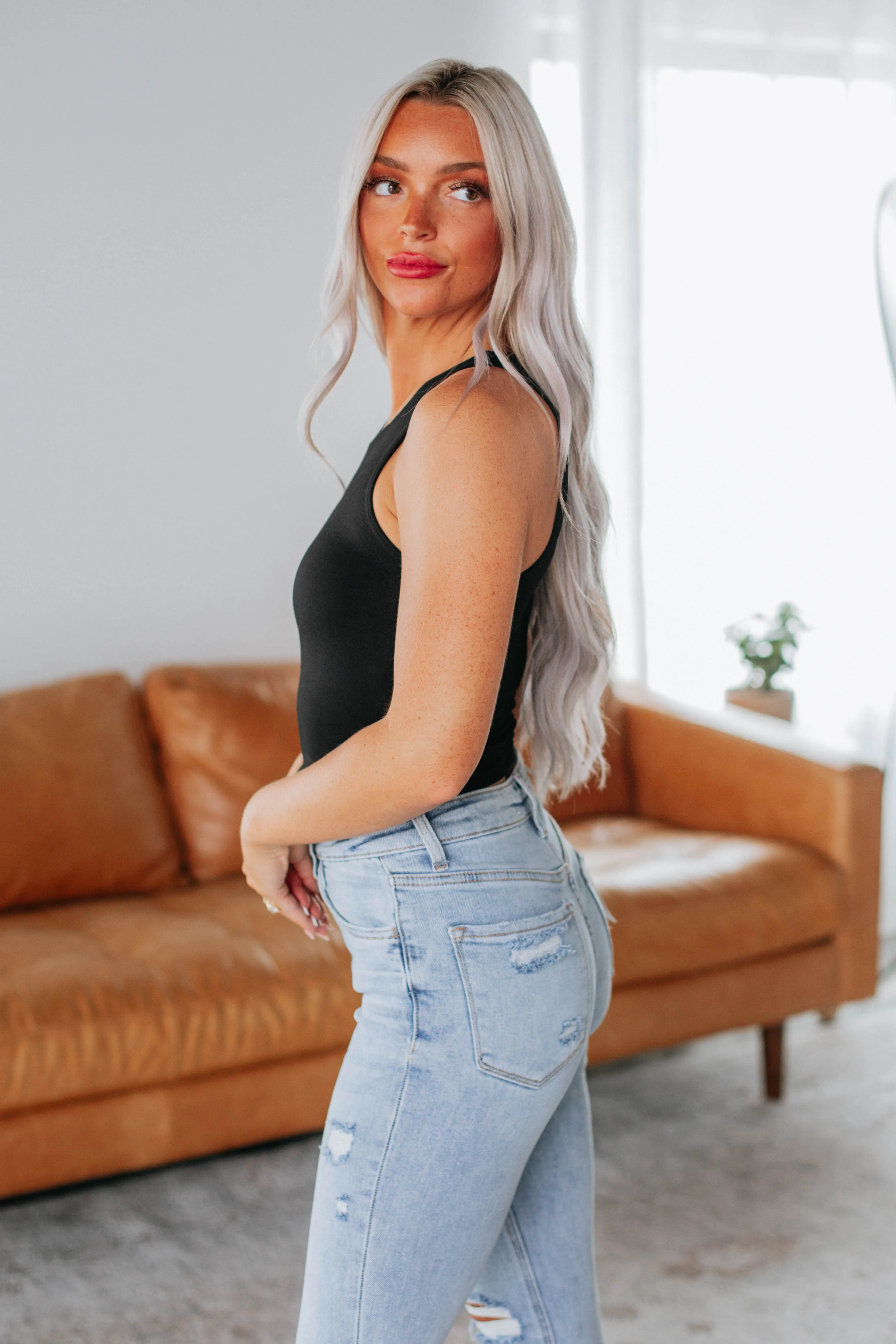 Angelina Basic Tank - Black Comfy Casual Wear Perfect Layer Wear